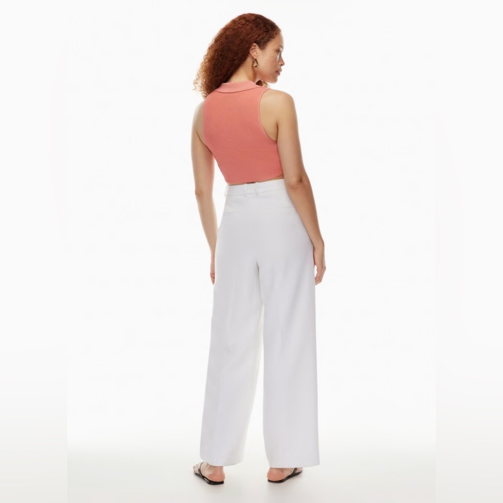 Babaton Sculpt Knit Polo Top - M - Picture 2 of 5